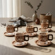 Porcelain Coffee Cup Set 6 Pieces